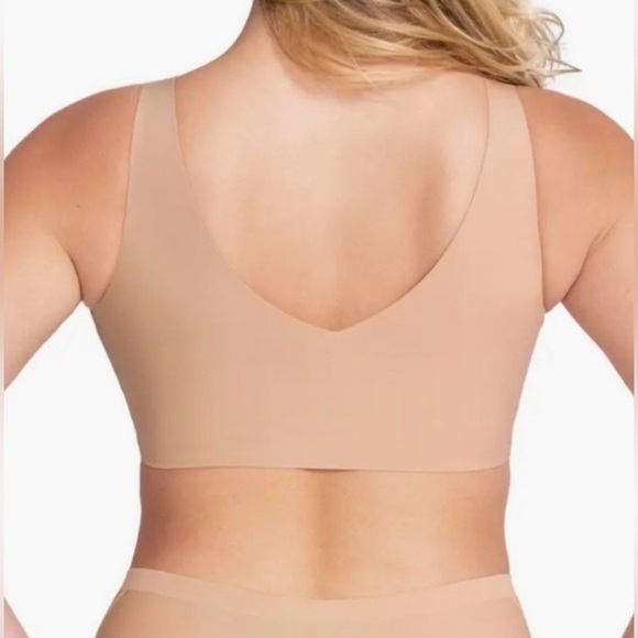 Honeylove LiftWear V-Neck Bra in Nude Size 1X Essential Comfort New NWOT - Picture 3 of 9